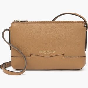 Bruno Magli Easy Leather Crossbody Bag Latte